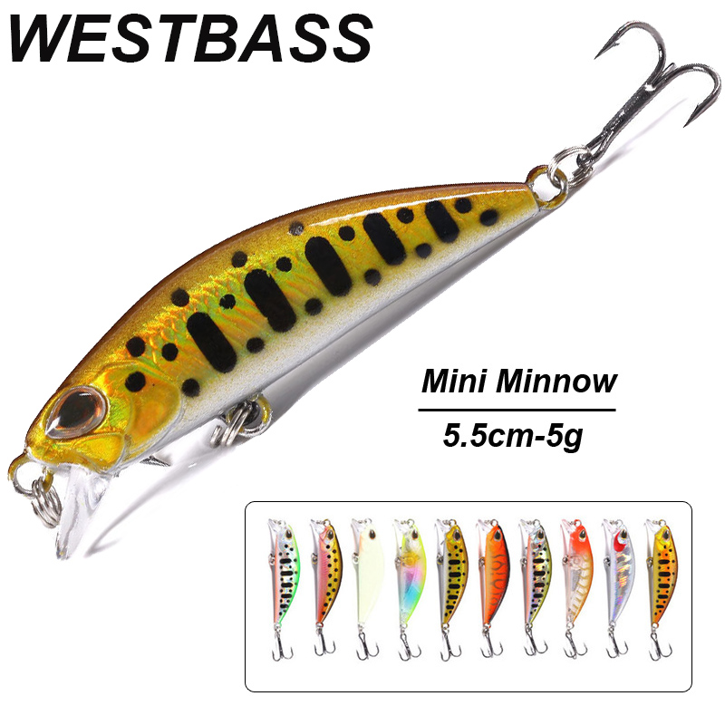 WESTBASS 1PX Micro Minnow Lure - Fishing Lure Popper review and price