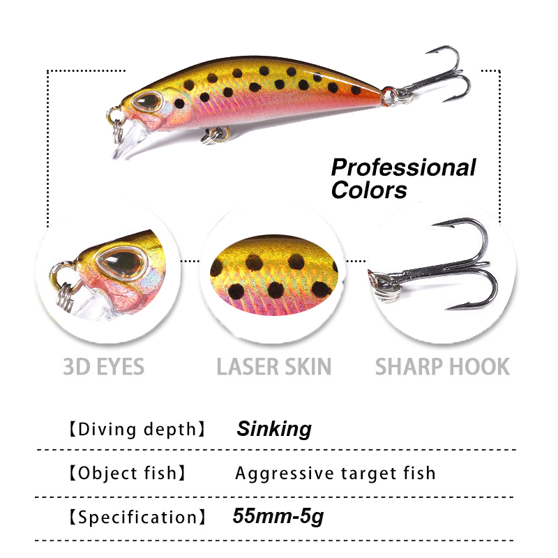 WESTBASS 1PX Micro Minnow Lure - Fishing Lure Popper review and price