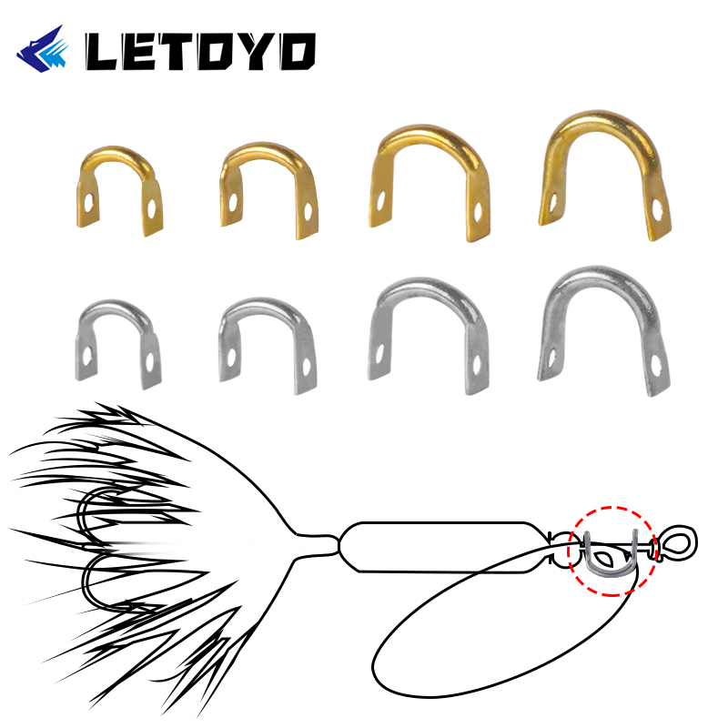 LETOYO 100pcs Folded Clevises  - Fishing Lure Making Kit review and price