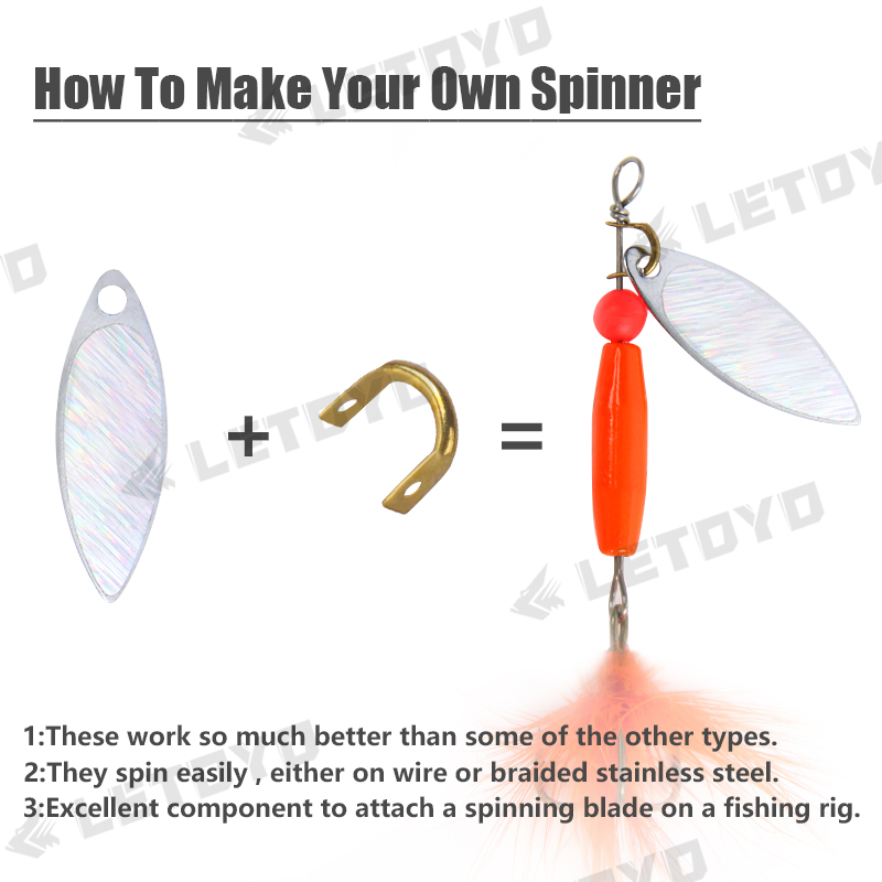 LETOYO 100pcs Folded Clevises  - Fishing Lure Making Kit review and price