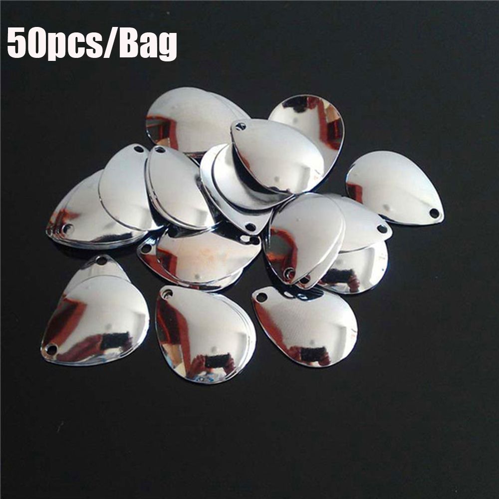50pcs Rotate Sequin Smooth Nic - Fishing Lure Spoon review and price