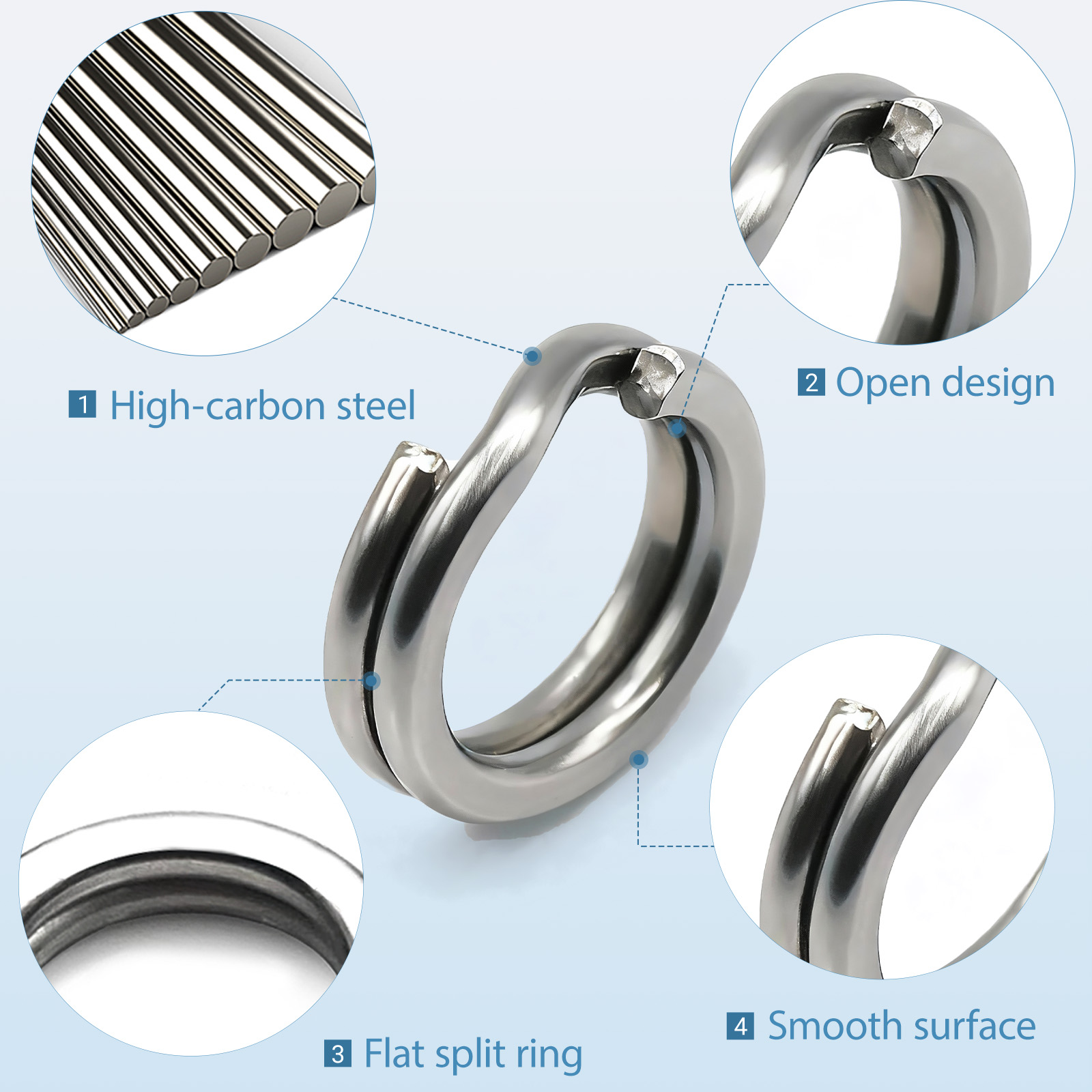 9KM Fishing Split Rings with P - Fishing Lure Making Kit review and price