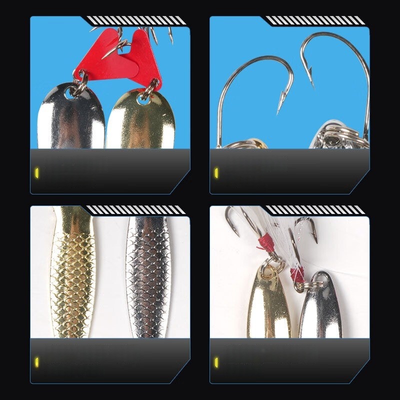 Fishing Lure Kit 16 Pcs Sets T - Fishing Lure Spoon review and price